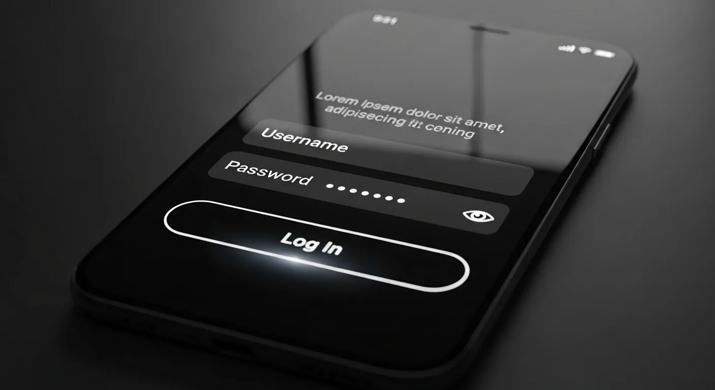 Smartphone avec formulaire de connexion IPTV montrant les champs Xtream Codes