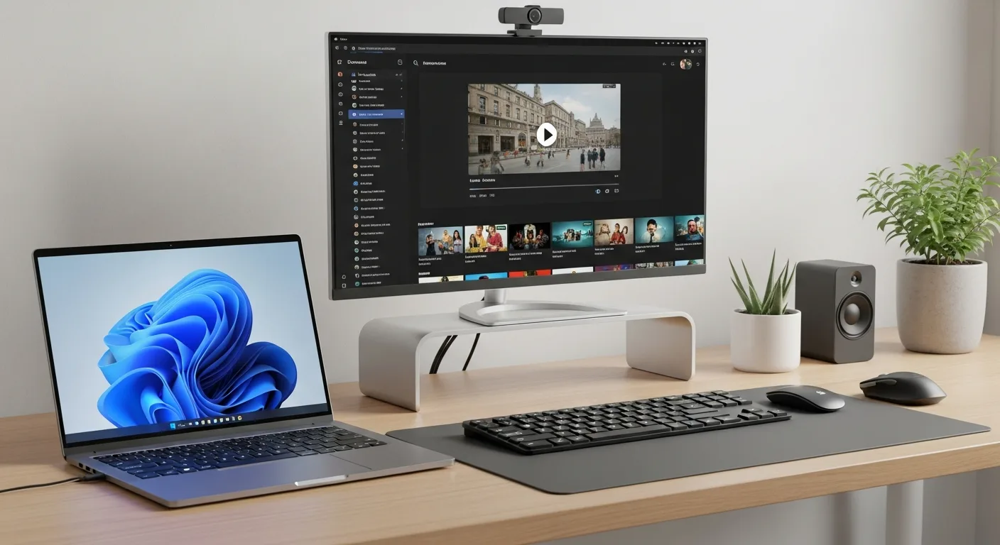 MyIPTV Player sur Windows 11 avec liste de chaînes IPTV et lecteur vidéo