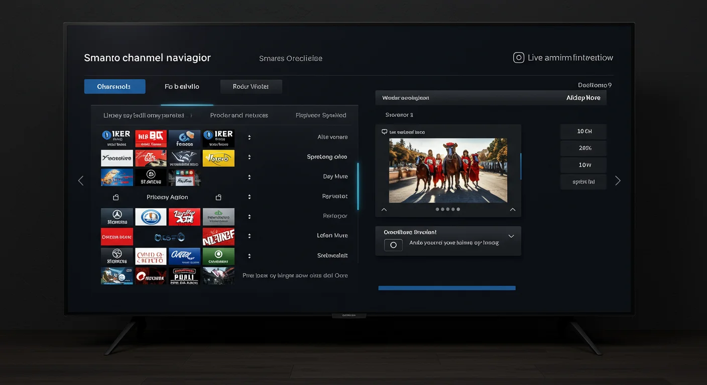 OTT Navigator sur Android TV - lecteur IPTV avec guide des programmes EPG